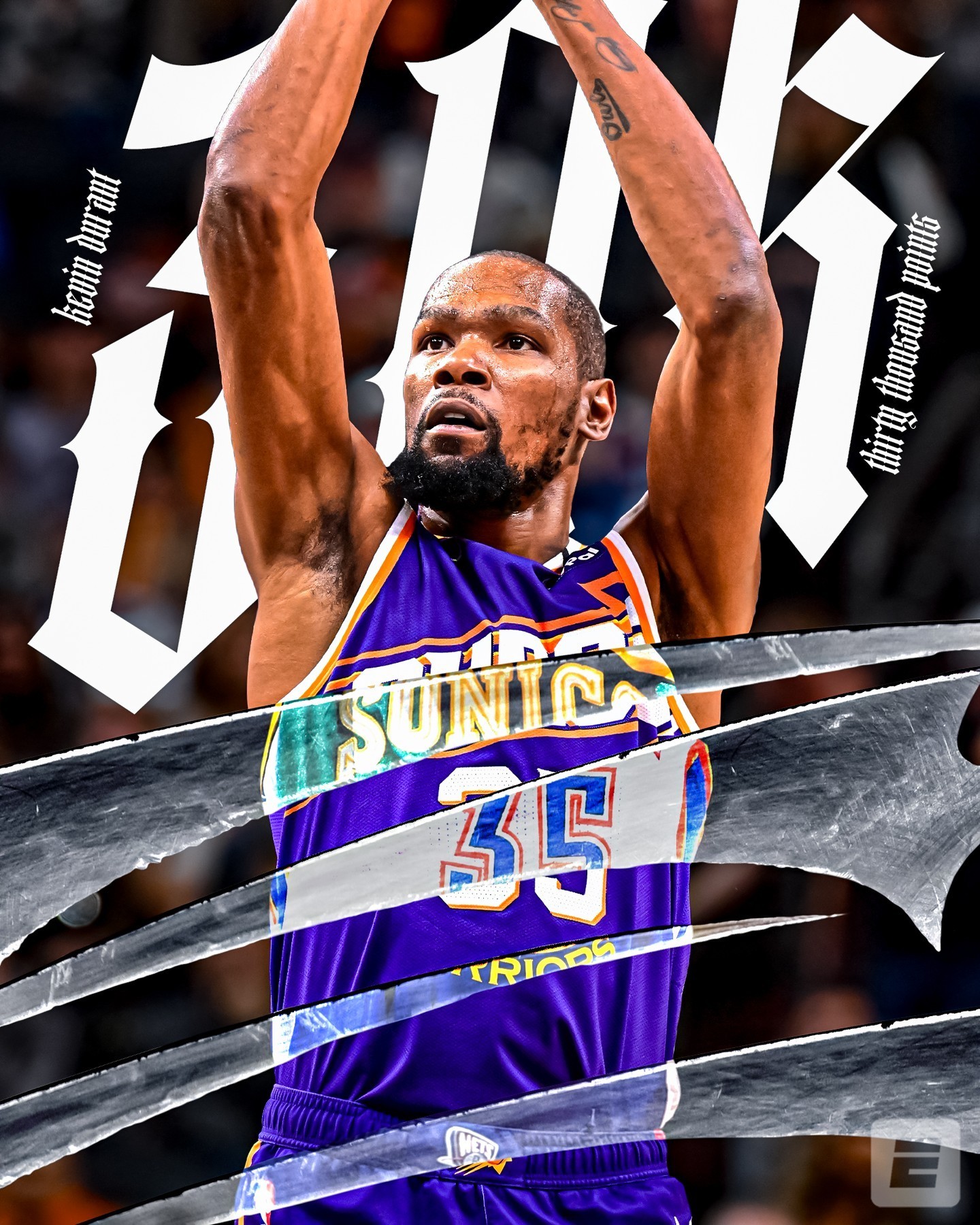 「篮网力克热火，杜兰特独得40分」